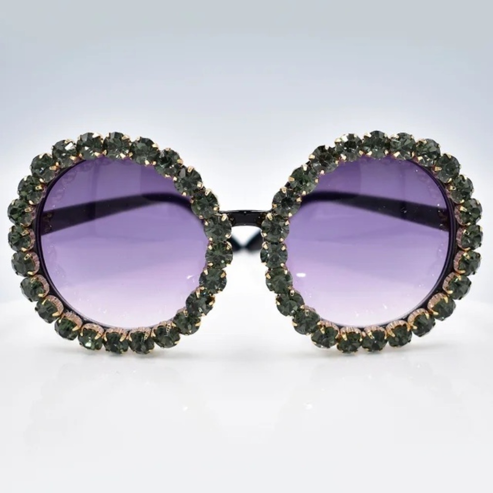 Elegant Crystal-Embellished Sunglasses - Picture 2 of 5